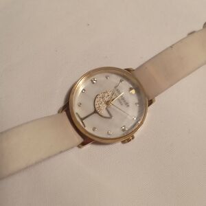 kate spade White and Gold Tree Motif Ladies Watch